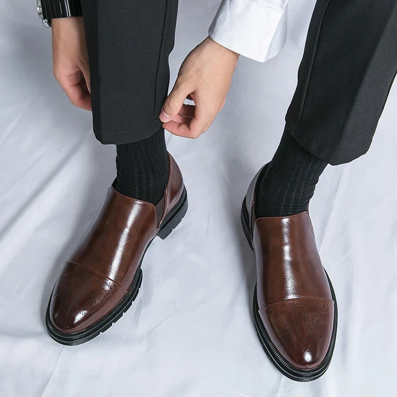 Men's Perforated Slip-On Shoes