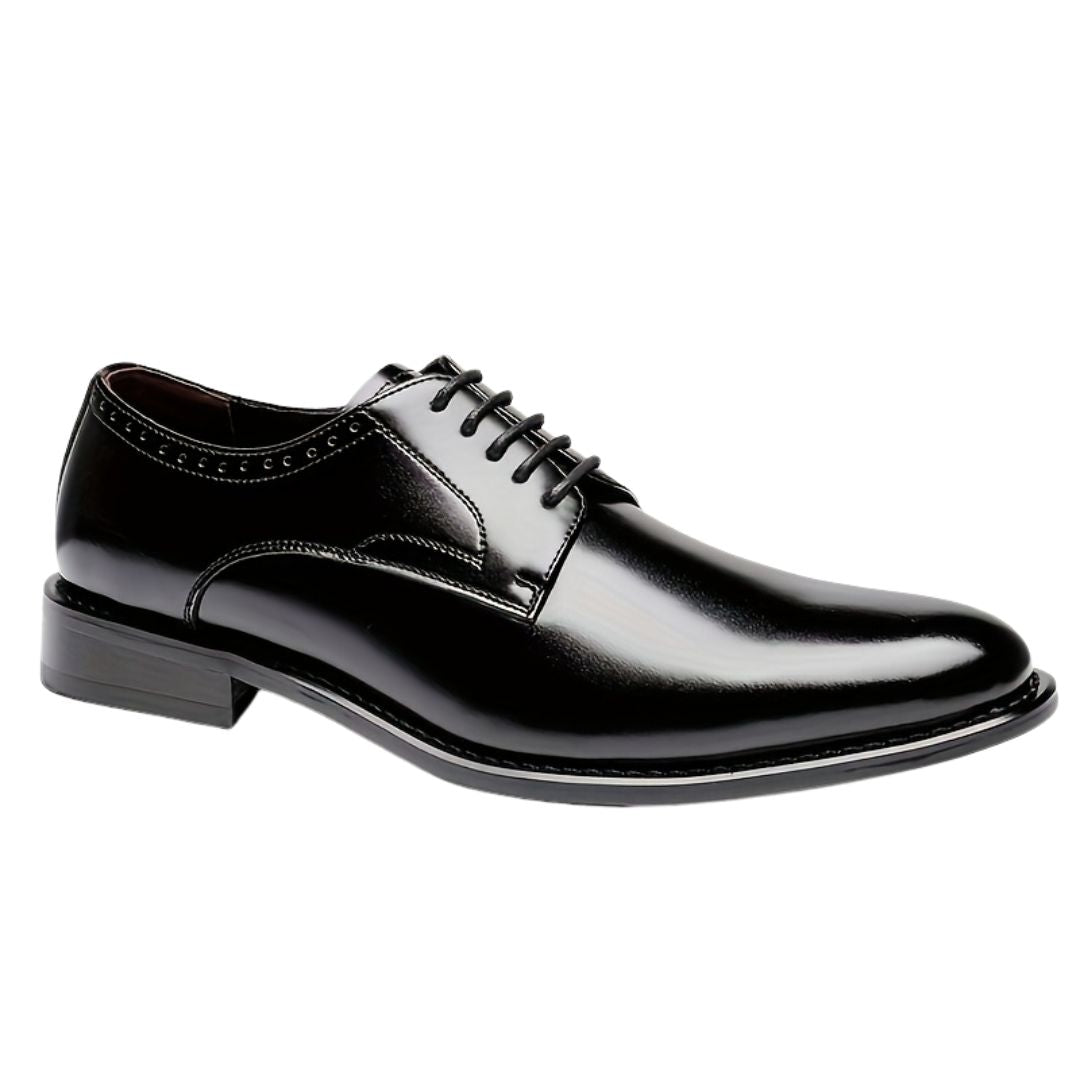Men's Plain Toe Lace-Up Dress Shoes