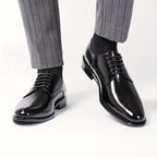 Men's Plain Toe Lace-Up Dress Shoes