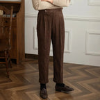 Men's Pleated Corduroy Pants
