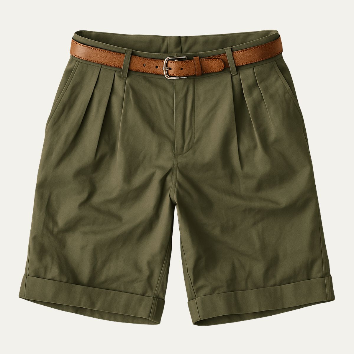 Men's Pleated Shorts