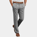Men's Pleated Straight Leg Dress Pants