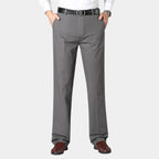Men's Pleated Straight Leg Dress Pants