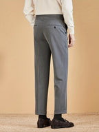 Men's Pleated Tapered Dress Pants