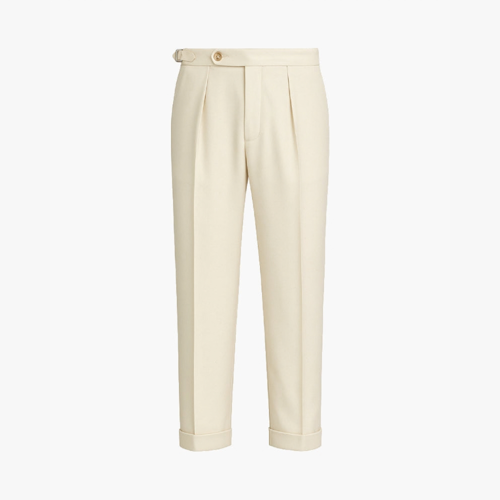Men's Pleated Tapered Pants