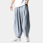 Men's Pleated Wide-Leg Pants