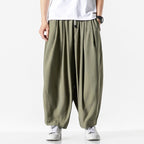 Men's Pleated Wide-Leg Pants