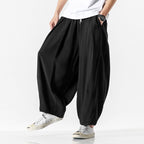 Men's Pleated Wide-Leg Pants