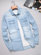 Men's Pocket Button-Up Shirt