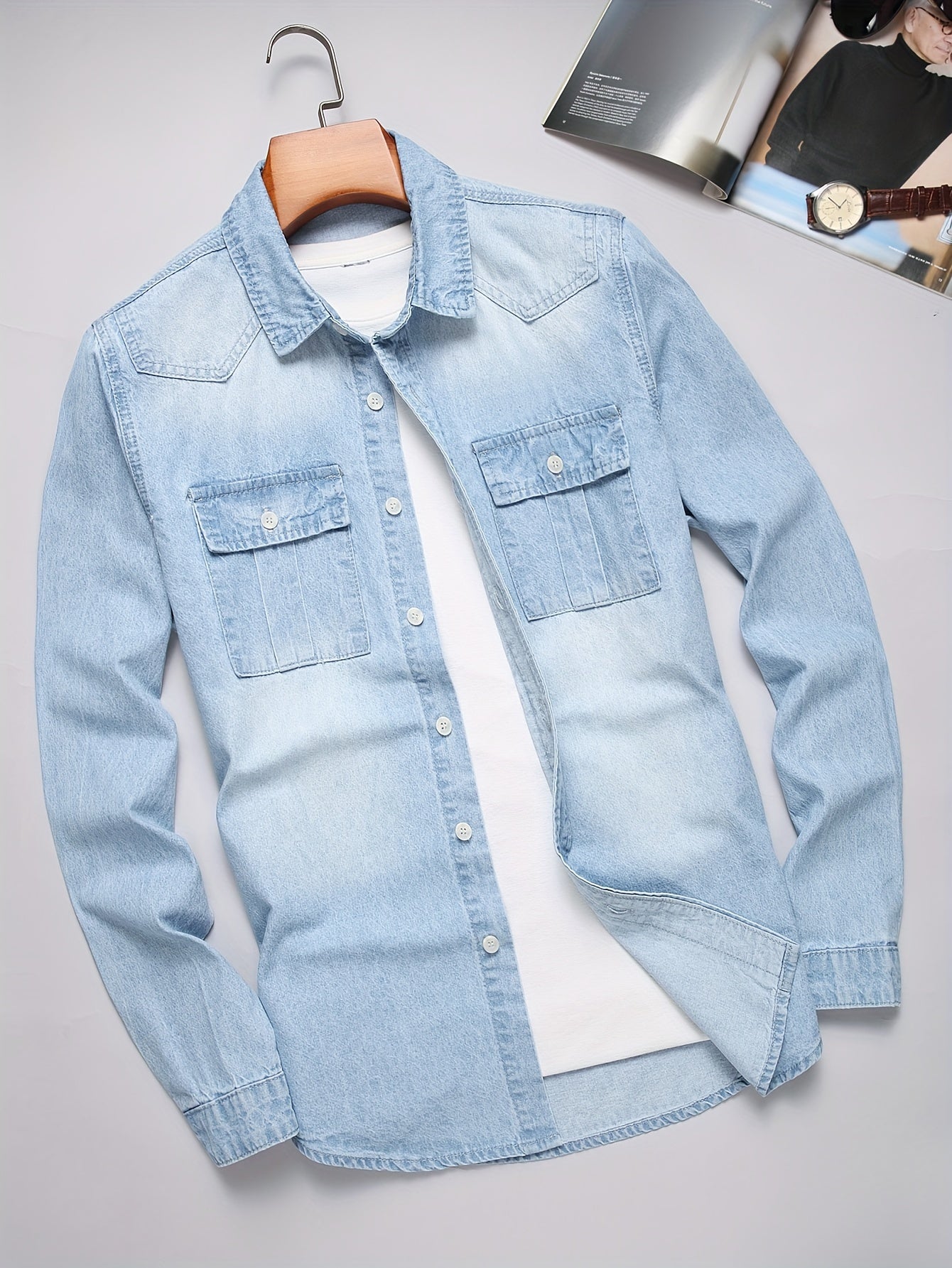 Men's Pocket Button-Up Shirt