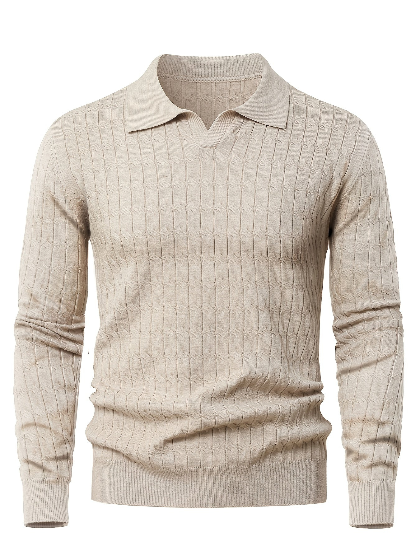 Men's Polo Collar Sweater