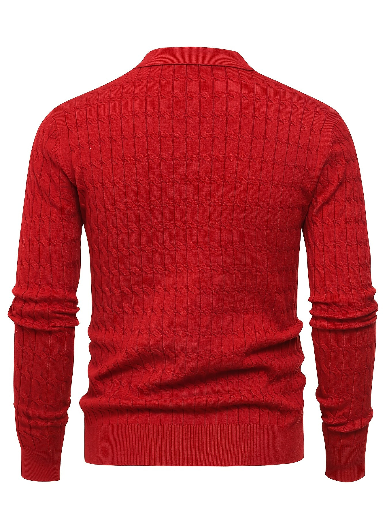 Men's Polo Collar Sweater