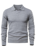 Men's Polo Collar Sweater