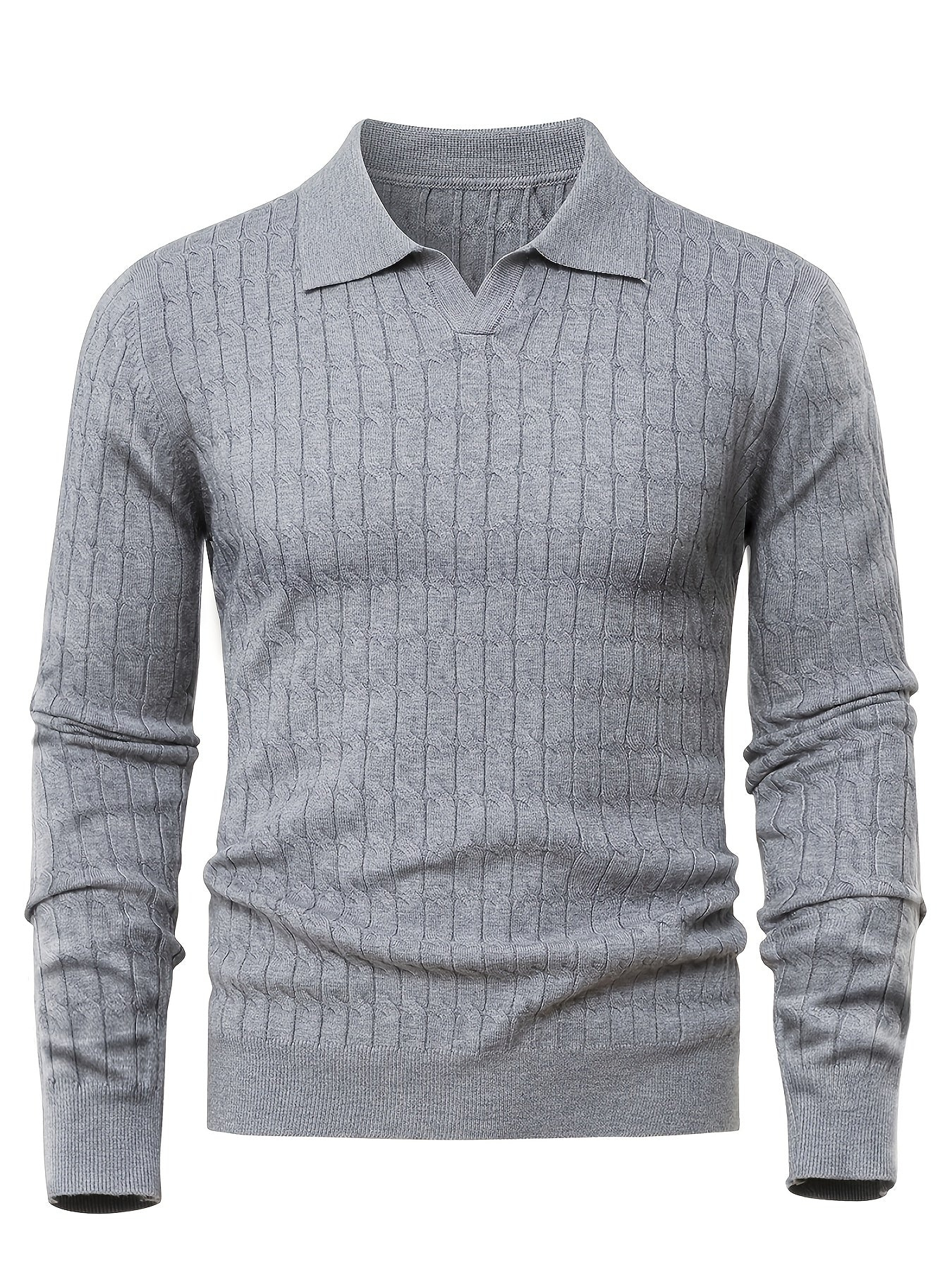 Men's Polo Collar Sweater