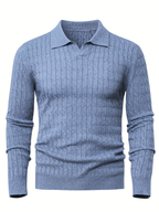 Men's Polo Collar Sweater