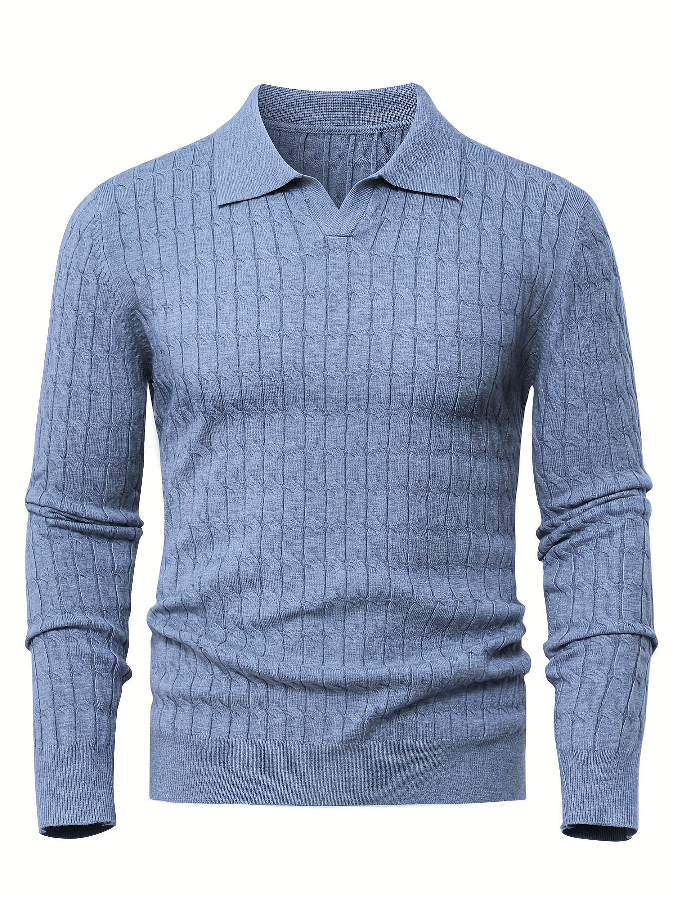 Men's Polo Collar Sweater