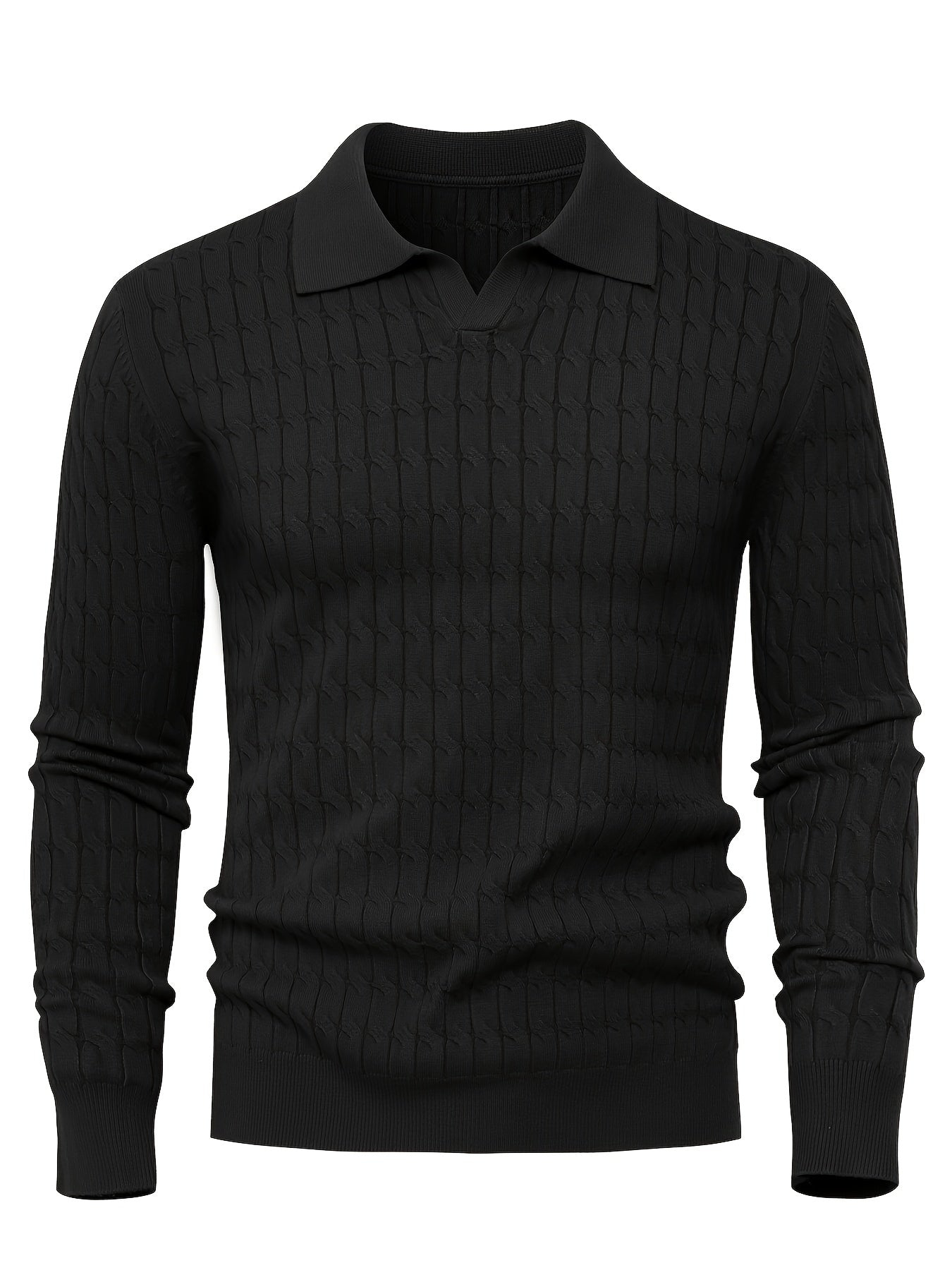 Men's Polo Collar Sweater