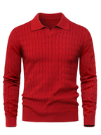 Men's Polo Collar Sweater