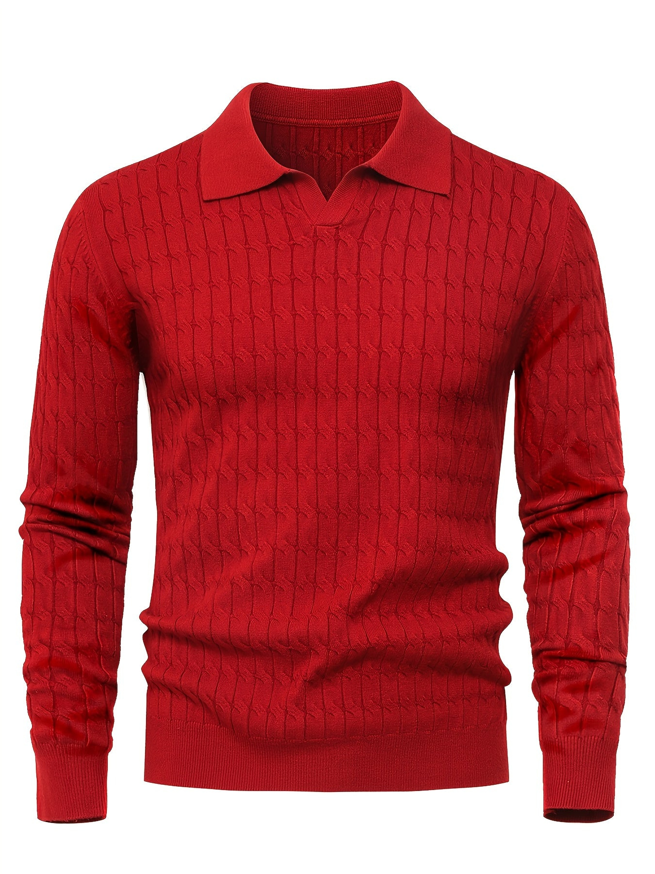 Men's Polo Collar Sweater