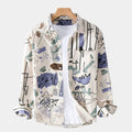 Men's Printed Button-Up Shirt