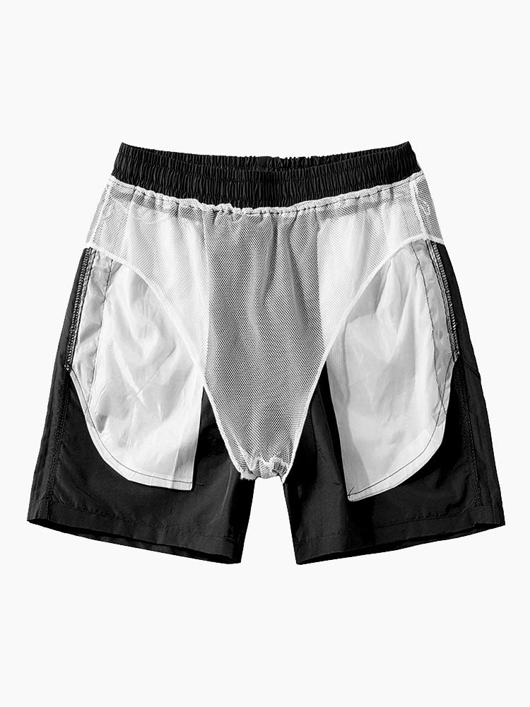 Men's Printed Button-Up Short Set