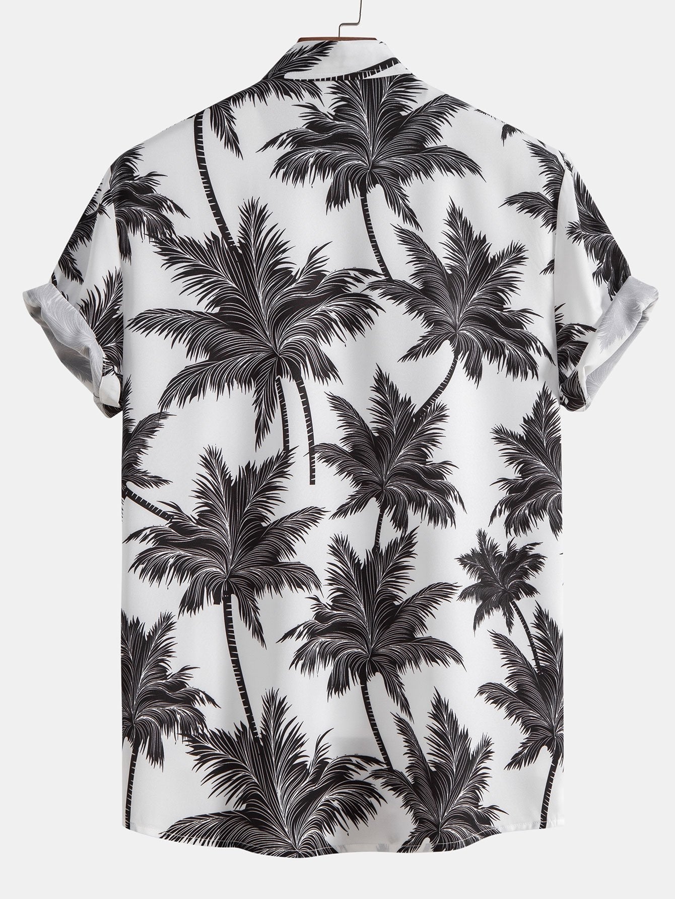 Men's Printed Button-Up Short Set