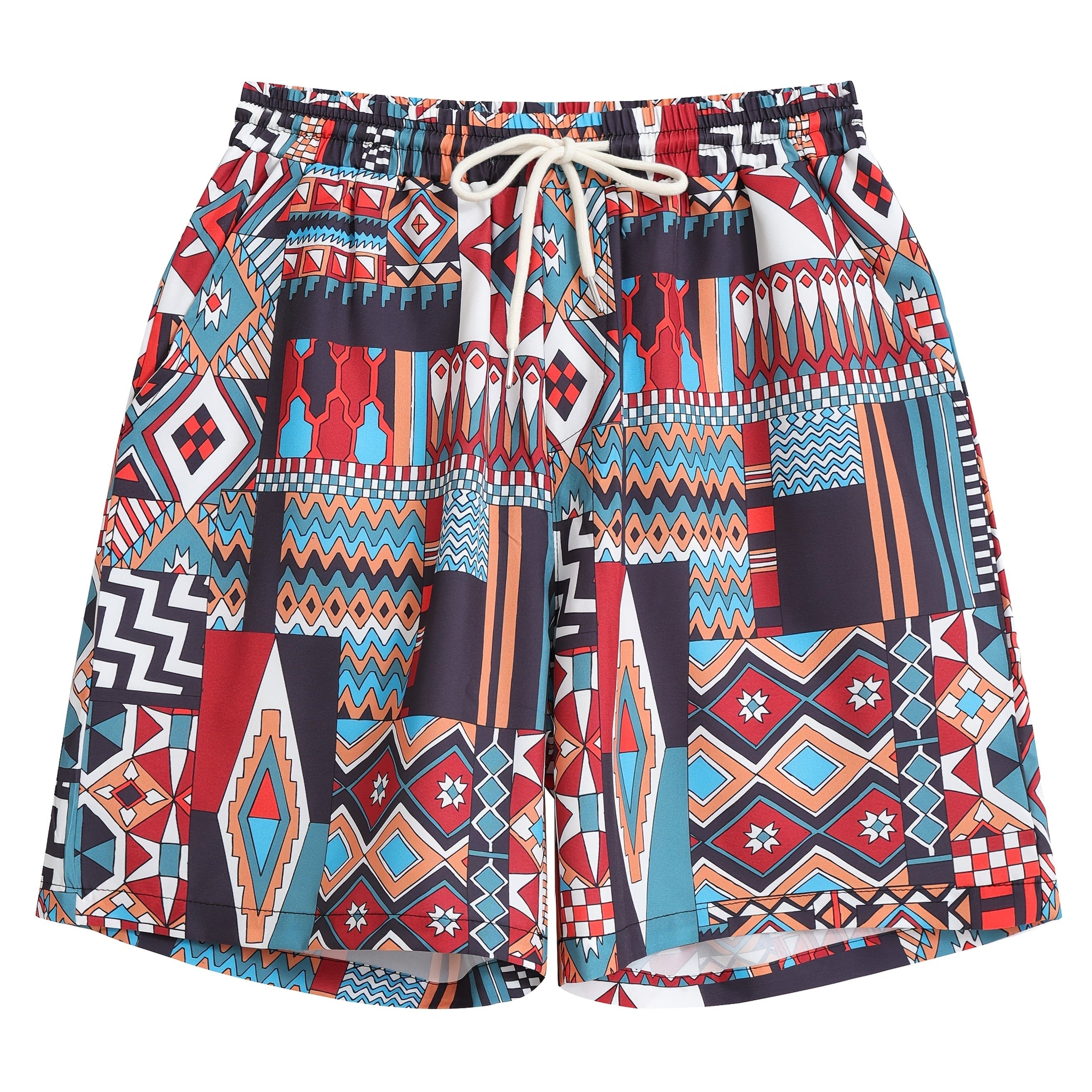 Men's Printed Drawstring Shorts