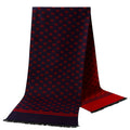 Men's Printed Fringed Winter Scarf