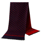 Men's Printed Fringed Winter Scarf