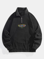 Men's Printed Half-Zip Sweatshirt