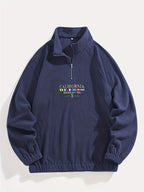 Men's Printed Half-Zip Sweatshirt