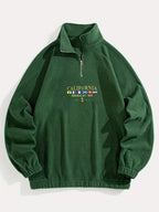 Men's Printed Half-Zip Sweatshirt