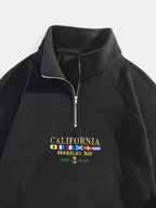 Men's Printed Half-Zip Sweatshirt