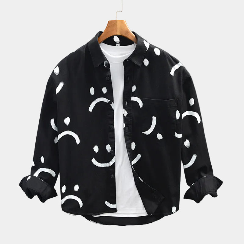 Men's Printed Long Sleeve Shirt
