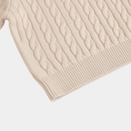 Men's Quarter-Zip Cable Pattern Sweater