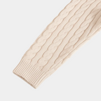 Men's Quarter-Zip Cable Pattern Sweater