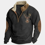 Men's Quarter-Zip Mock Neck Sweatshirt