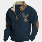 Men's Quarter-Zip Mock Neck Sweatshirt