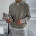 Men's Quarter-Zip Polo Sweater