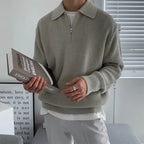 Men's Quarter-Zip Polo Sweater