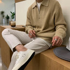 Men's Quarter-Zip Polo Sweater