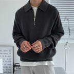 Men's Quarter-Zip Polo Sweater