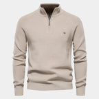 Men's Ribbed Quarter-Zip Sweater