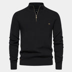 Men's Ribbed Quarter-Zip Sweater