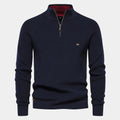 Men's Ribbed Quarter-Zip Sweater