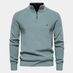 Men's Ribbed Quarter-Zip Sweater