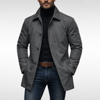 Men's Quilted Button-Up Coat