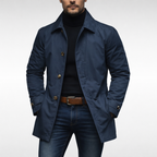 Men's Quilted Button-Up Coat