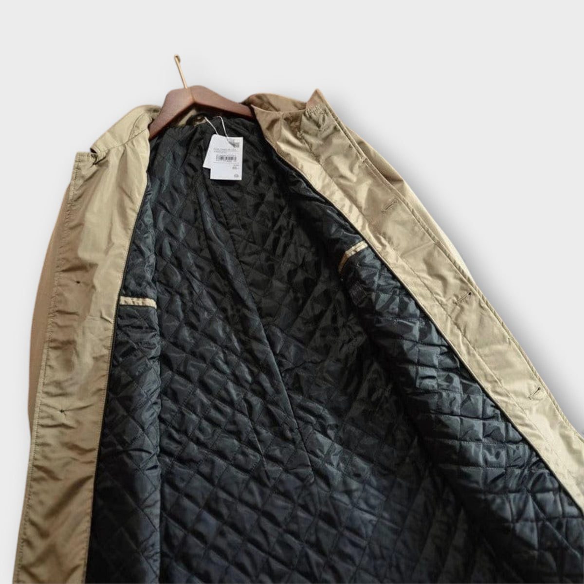 Men's Quilted Button-Up Coat