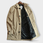 Men's Quilted Button-Up Coat